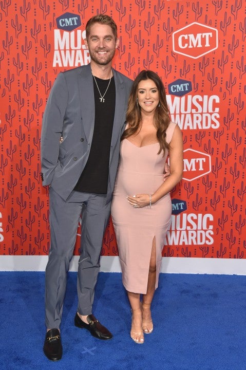 Brett Young and wife at 2019 cmt awards