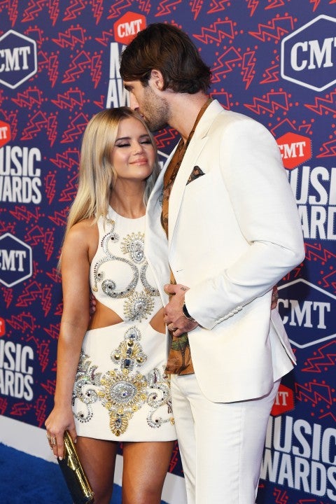 Maren Morris and Ryan Hurd at the 2019 CMT Music Awards