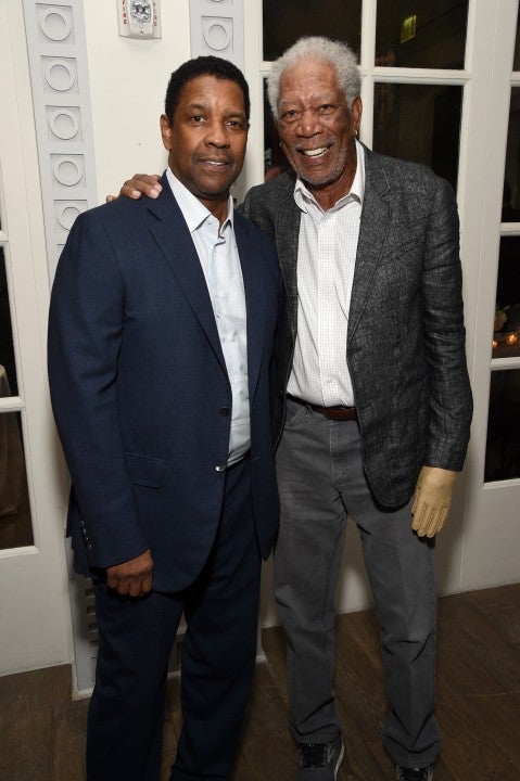 Denzel Washington and Morgan Freeman at AFI event