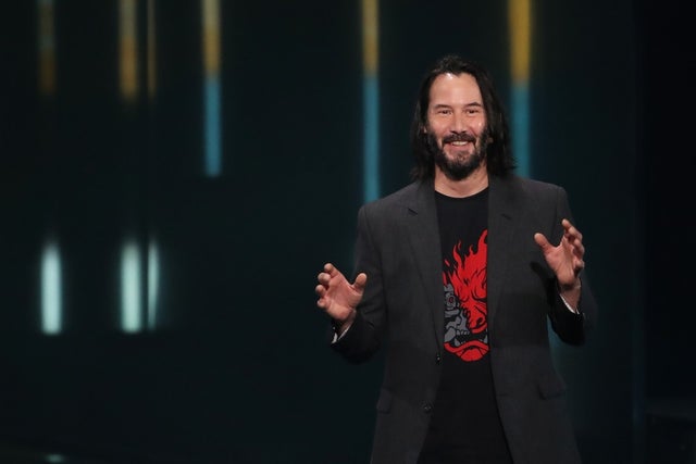 Keanu Reeves speaks about "Cyberpunk 2077" at e3