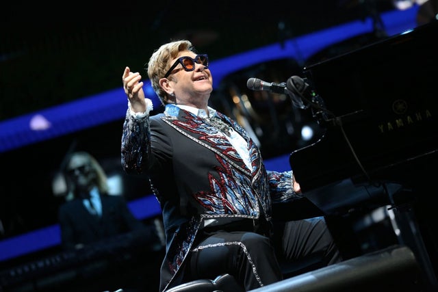 Elton JOhn performs in dublin