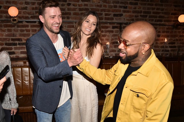 Justin Timberlake, Jessica Biel and Jermaine Dupri
