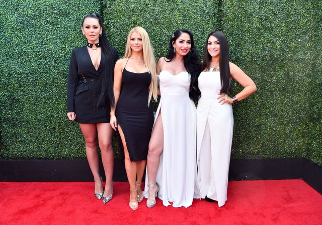 Jenni Farley, Lauren Sorrentino, Angelina Pivarnick and Deena Nicole Cortese at 2019 mtv & tv movie awards