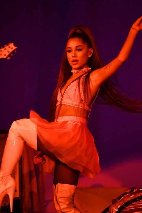 Ariana Grande performs onstage during her "Sweetener World Tour"