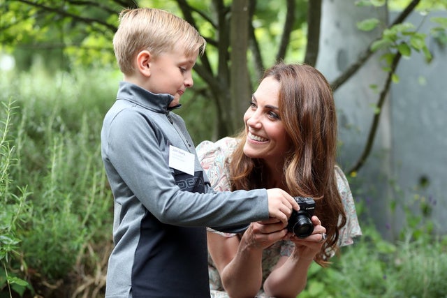 Kate Middleton at photography workshop in england
