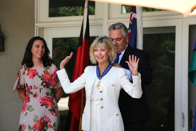 Olivia Newton-John receives Companion to the Order of Australia