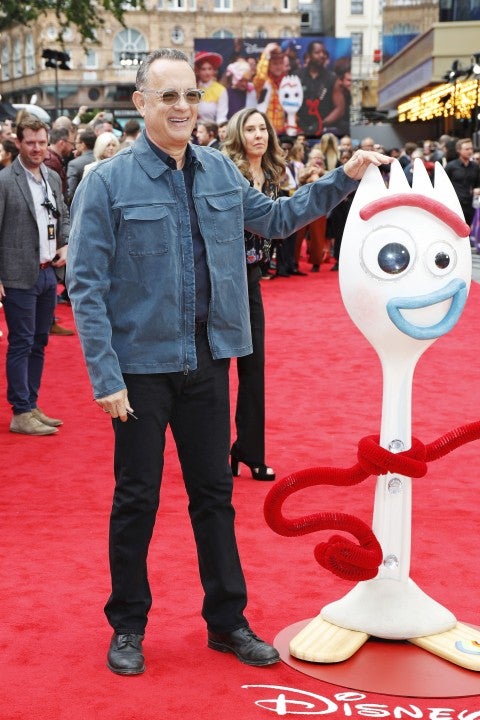 Tom Hanks at the London premiere of 'Toy Story 4' on June 16.
