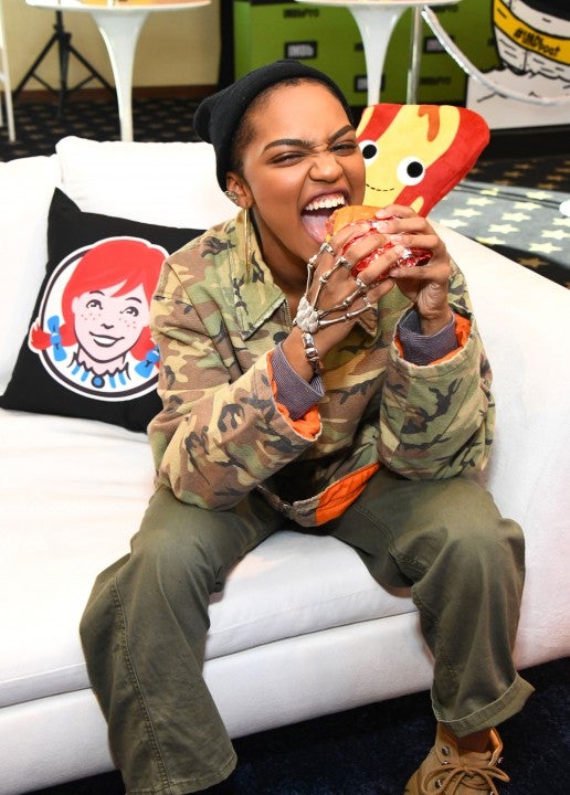 China Anne McClain at comic-con 2019 with wendys