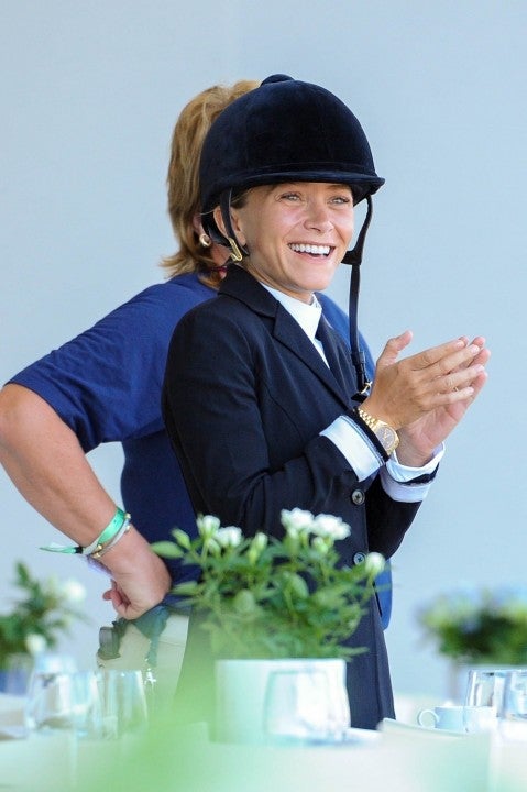 Mary-Kate Olsen competes in horse race in Paris