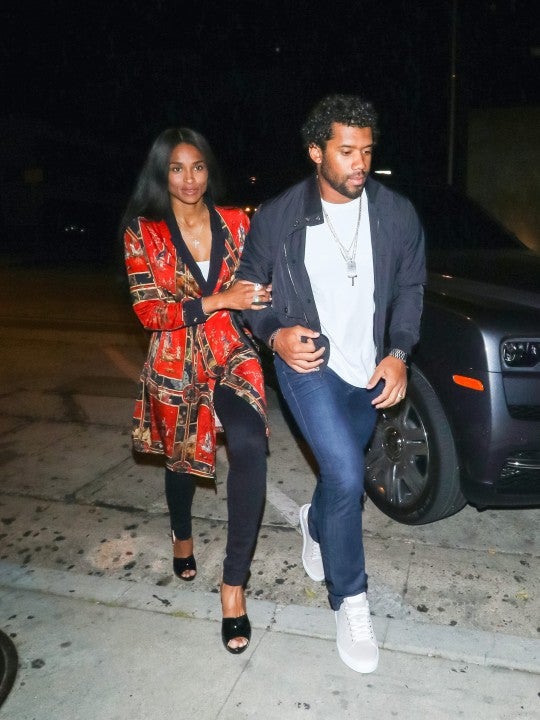 Ciara and Russell Wilson in LA on july 8