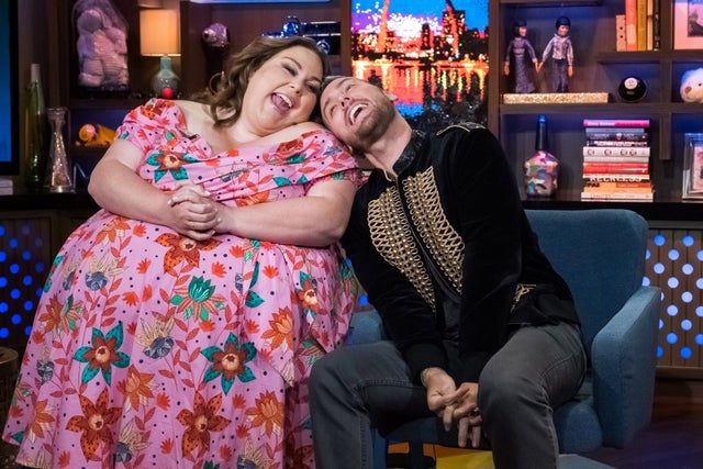 Chrissy Metz and Lance Bass on WWHL