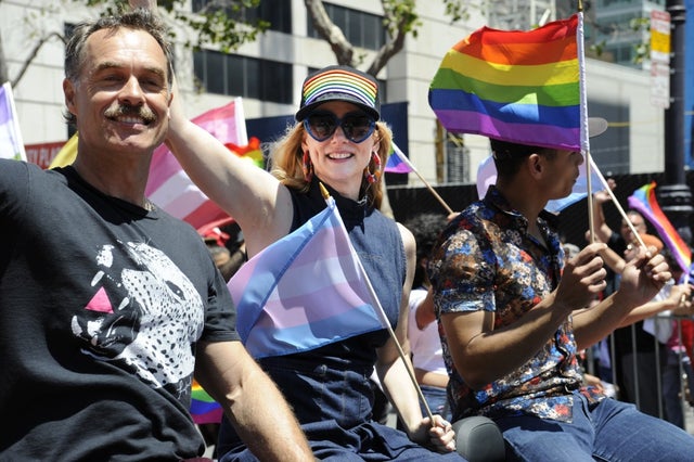 Laura Linney at 2019 San Francisco Pride Parade and Celebration.
