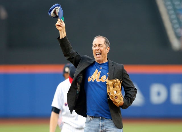 Jerry Seinfeld at mets game