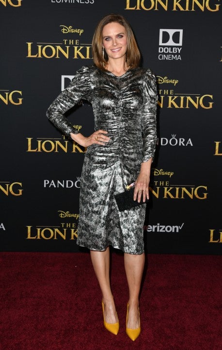 Emily Deschanel at the Premiere Of Disney's "The Lion King" 