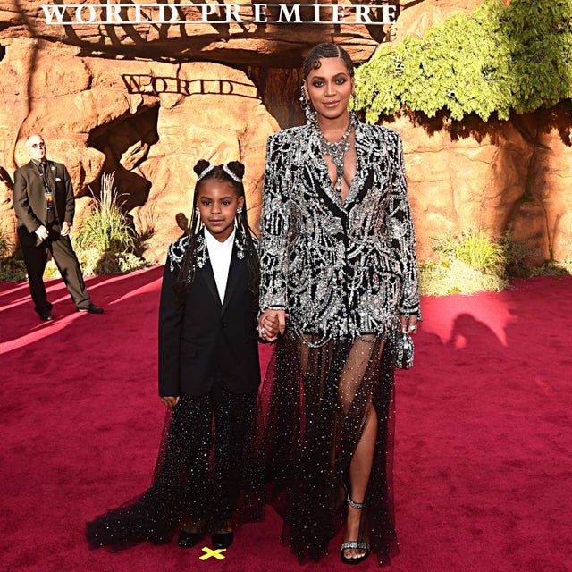 Blue Ivy Carter and Beyonce at Lion King wold premiere