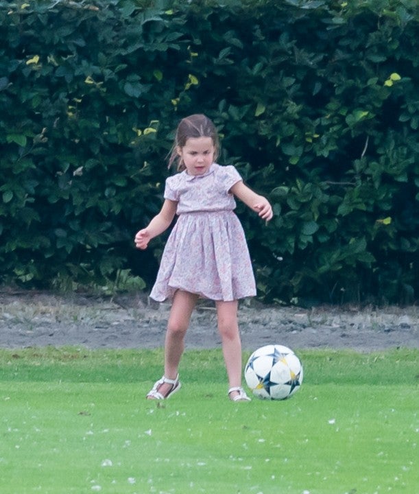 Princess charlotte plays soccer