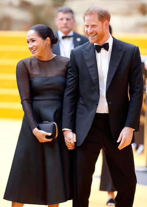 Meghan, Duchess of Sussex and Prince Harry, Duke of Sussex at "The Lion King" European Premiere