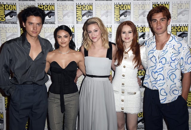 Cole Sprouse, Camila Mendes, Lili Reinhart, Madelaine Petsch and K.J. Apa at comic-con
