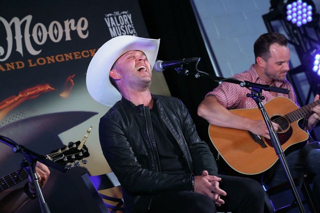 Justin Moore at album release party