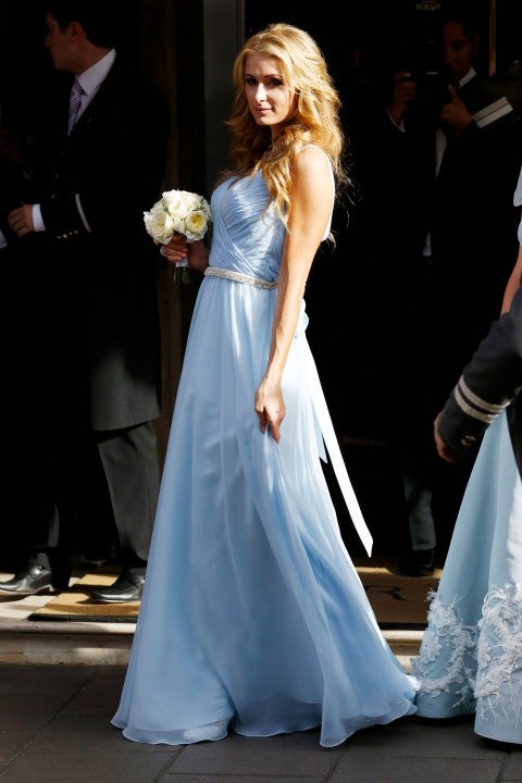 Paris Hilton at sister's wedding in july 2015