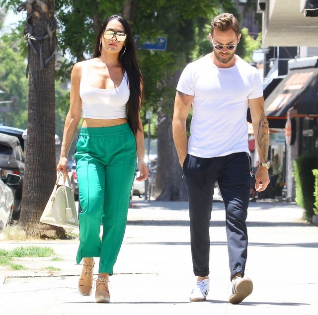  Nikki Bella and Artem Chigvintsev run errands in LA on july 18