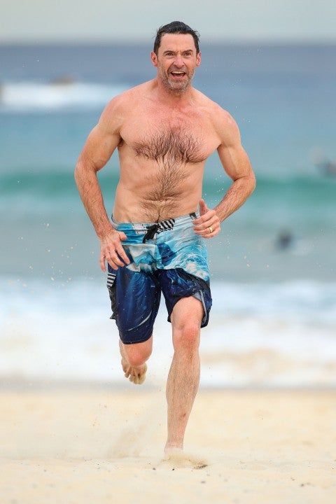 Hugh Jackman on bondi beach