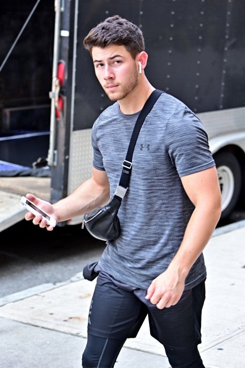 Nick Jonas leaves gym in NYC on aug 19