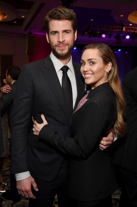 Liam Hemsworth and Miley Cyrus attend WCRF's "An Unforgettable Evening" in feb 2019