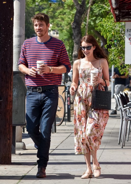 Garrett Hedlund and Emma Roberts in La on july 31