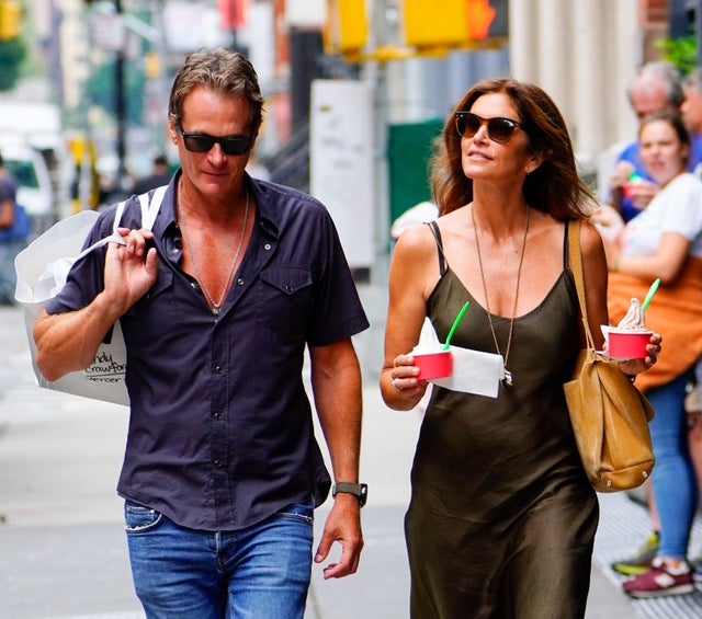 Rande Gerber and Cindy Crawford in nyc on aug 6