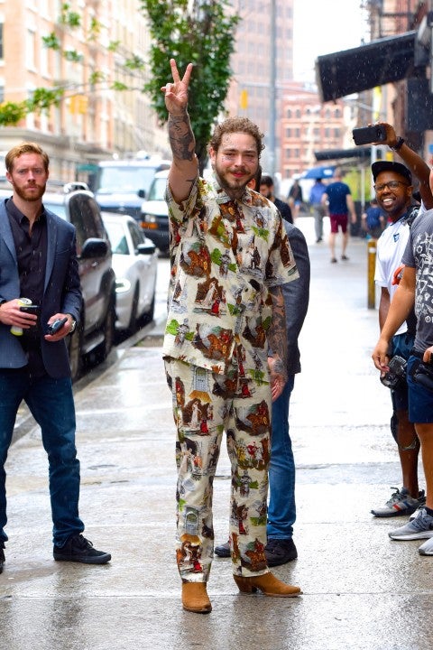 Post Malone in nyc on aug 6