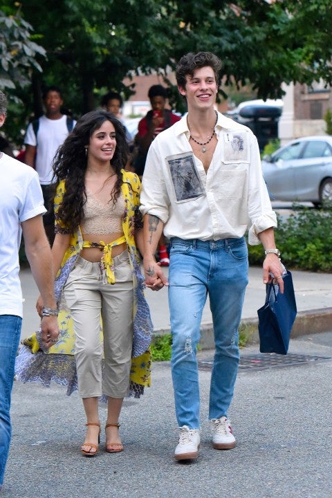 Shawn Mendes and Camila Cabello in nyc on his bday
