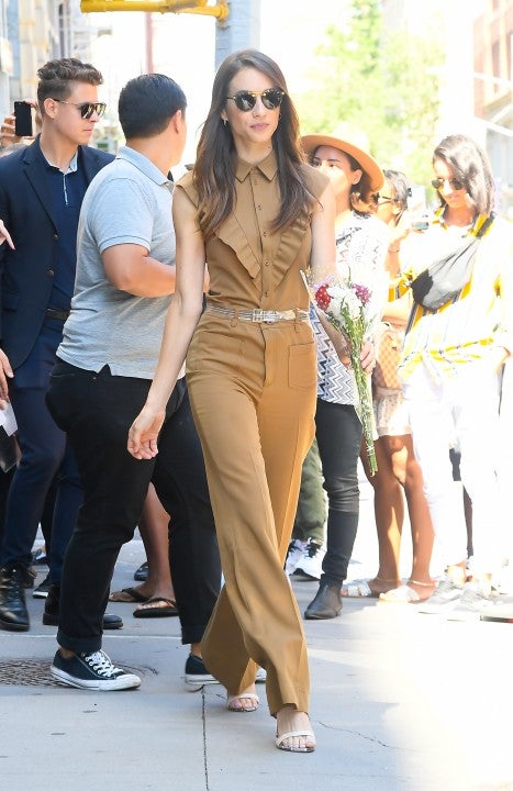 Troian Bellisario in nyc on aug 12