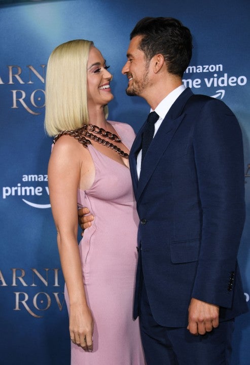 katy perry and orlando bloom at carnival row premiere