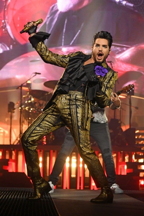 Adam Lambert onstage at msg