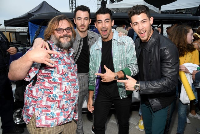 Jack Black and the Jonas Brothers at teen choice awards