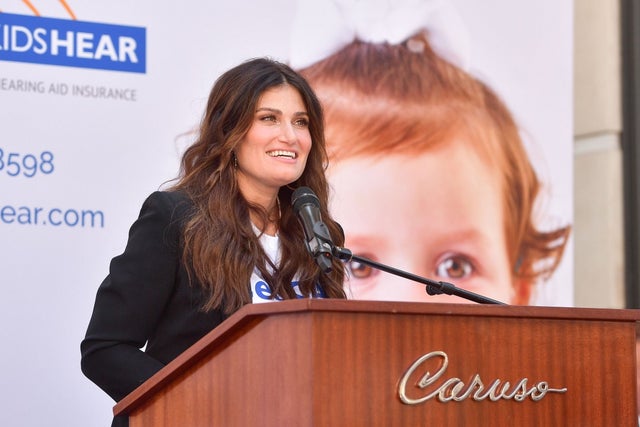 Idina Menzel at the Let California Kids Hear Campaign 