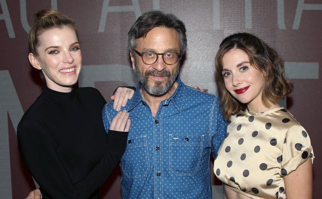 Betty Gilpin, Marc Maron and Alison Brie at sag-aftra convo