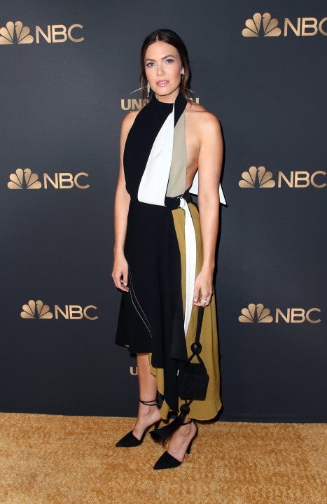 Mandy Moore at nbc emmy nominee cocktail party