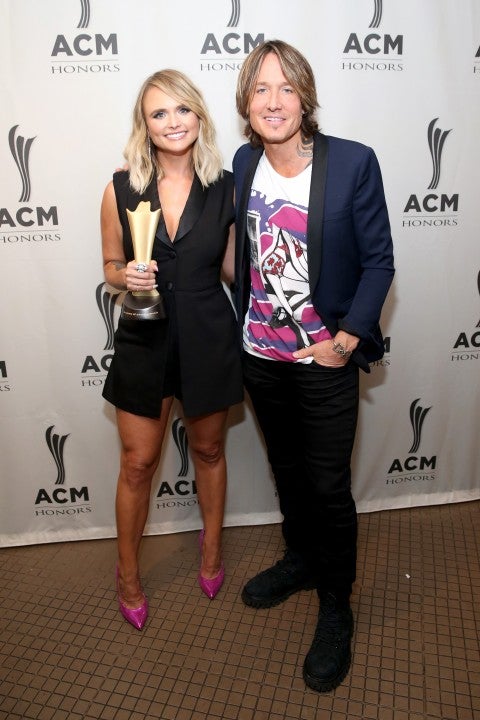 Miranda Lambert and Keith Urban at the 13th Annual ACM Honors 