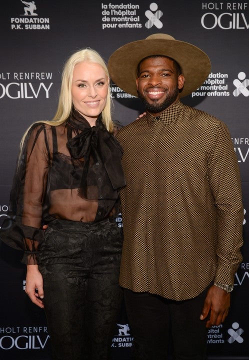 Lindsey Vonn and P.K. Subban at the The P.K. Subban Foundation event in montreal