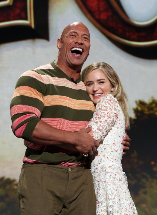 Dwayne Johnson and Emily Blunt of 'Jungle Cruise' at d23