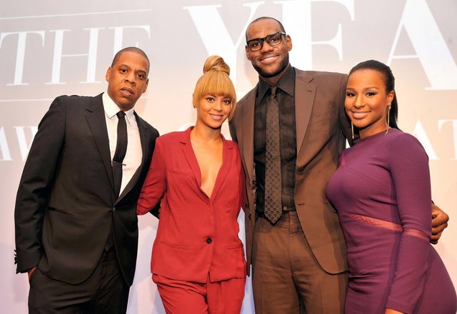  Jay-Z, Beyonce, LeBron James and Savannah Brinson at the 2012 Sports Illustrated Sportsman of the Year award presentation