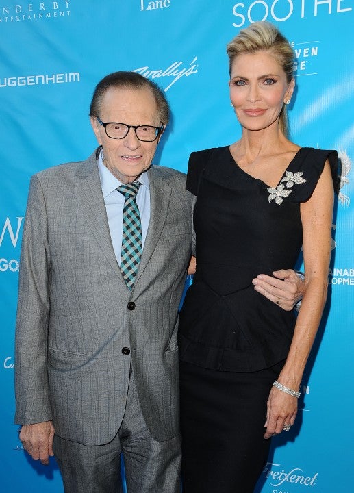 Larry King and wife Shawn King at a special event for UN Secretary-General Ban Ki-moon in 2016