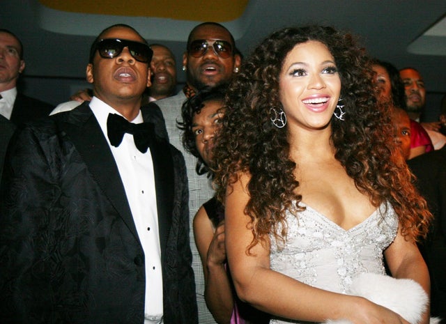 Jay-Z, Lebron James and Beyonce attends the Opening Night at the 40/40 Club in Las Vegas in 2007