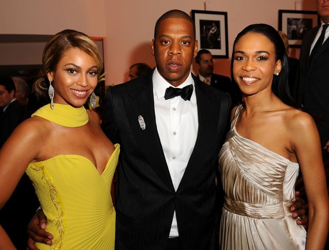 Beyonce, Jay-Z and Michelle Williams during the Sony/BMG Grammy AfterParty in 2018
