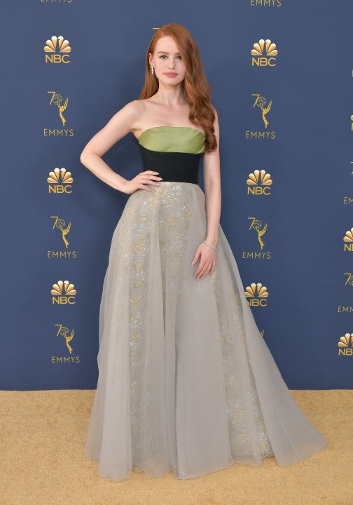 Madelaine Petsch at the 2018 Emmy Awards