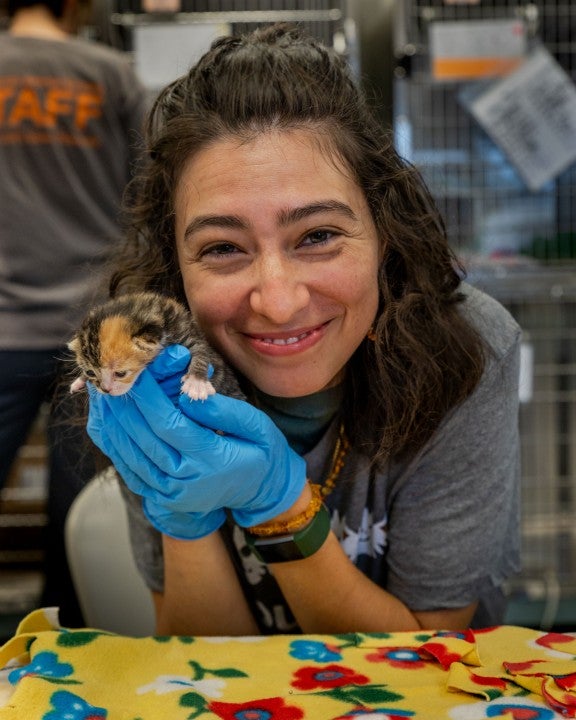 Melissa Villasenor visits Best Friends Animal Society's Lifesaving Center