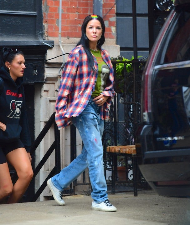 Halsey in flannel in nyc on aug 28