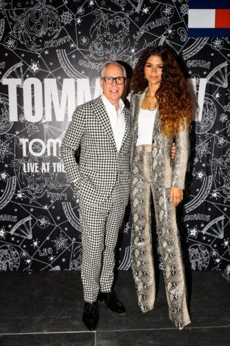 Zendaya and Tommy Hilfiger at TOMMYNOW fashion show